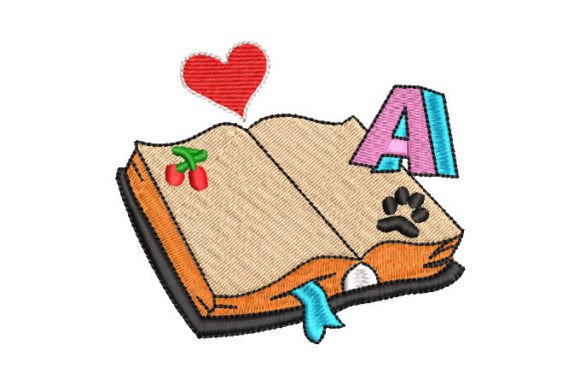 Children’s Book with Letters Embroidery