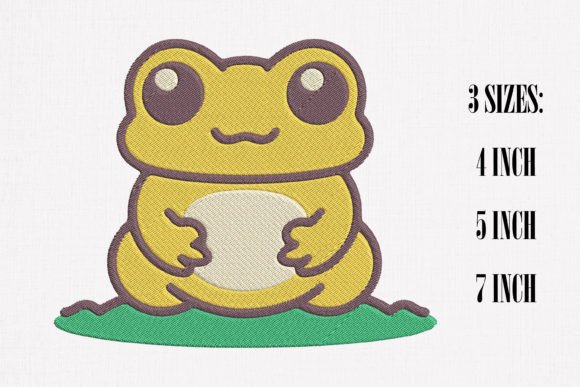 Cute Yellow Frog Embroidery Review
