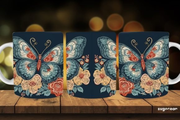 Embroidery Butterfly Mug Sublimation Review