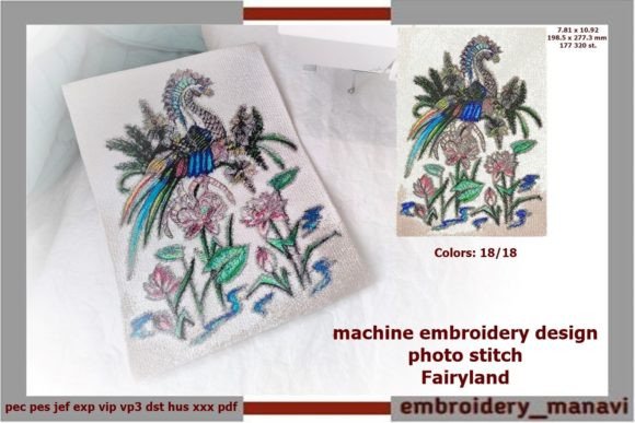 Embroidery Design Photo Stitch Fairyland