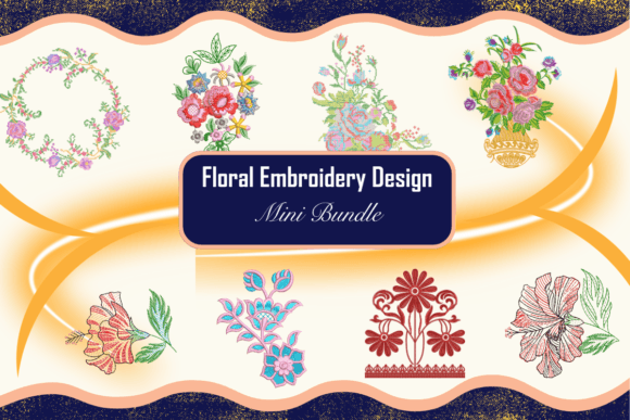 Floral Embroidery Bundle