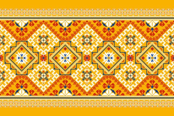 Floral Knitted Embroidery Pixel Art Review