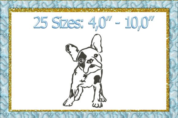 French Bulldog Embroidery Design Review