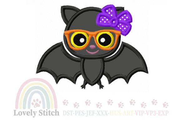 Halloween Bat Embroidery