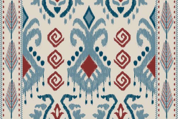 Ikat Hipster Paisley Embroidery