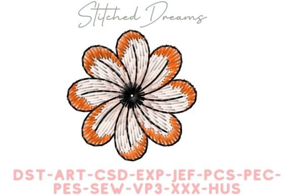 Intricate Flower Embroidery Design