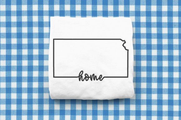 Kansas Home State Outline Embroidery Review