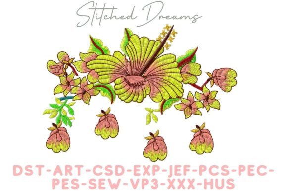 Royal Flower Embroidery Design